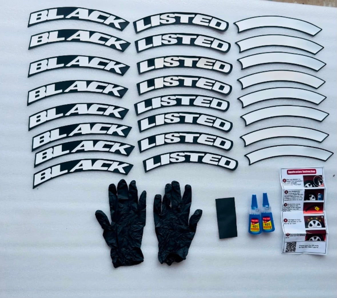 Premium 3D Rubber Tire Sticker Kit – Universal, Waterproof Custom Decals (Set of 4)