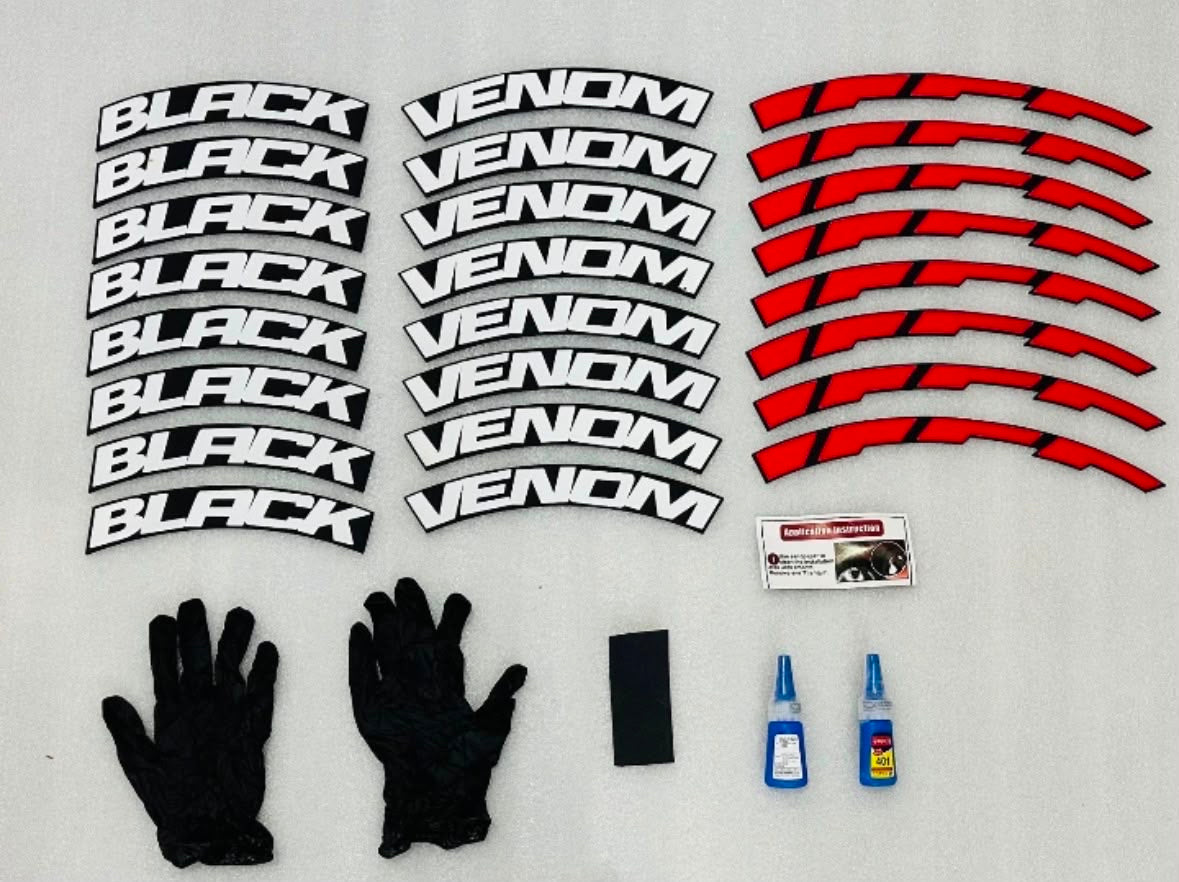 Premium 3D Rubber Tire Sticker Kit – Universal, Waterproof Custom Decals (Set of 4)