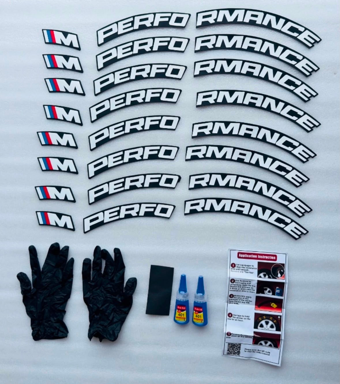 Premium 3D Rubber Tire Sticker Kit – Universal, Waterproof Custom Decals (Set of 4)