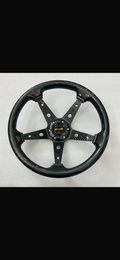 Momo/Sparco 14-Inch 5-Spoke Racing Steering Wheel | Premium Carbon Fiber Finish