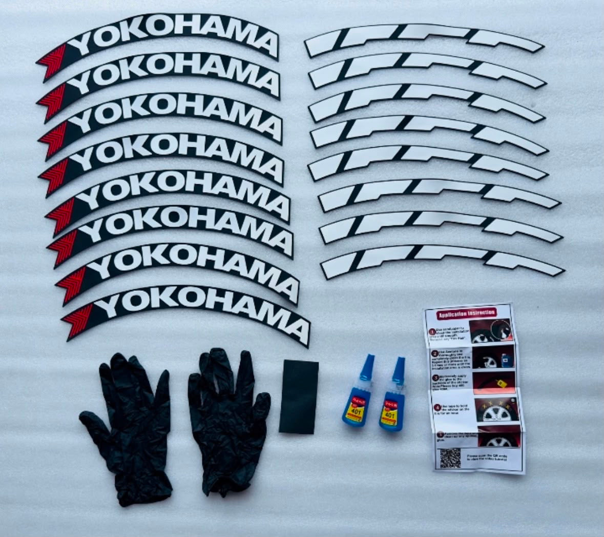 Premium 3D Rubber Tire Sticker Kit – Universal, Waterproof Custom Decals (Set of 4)
