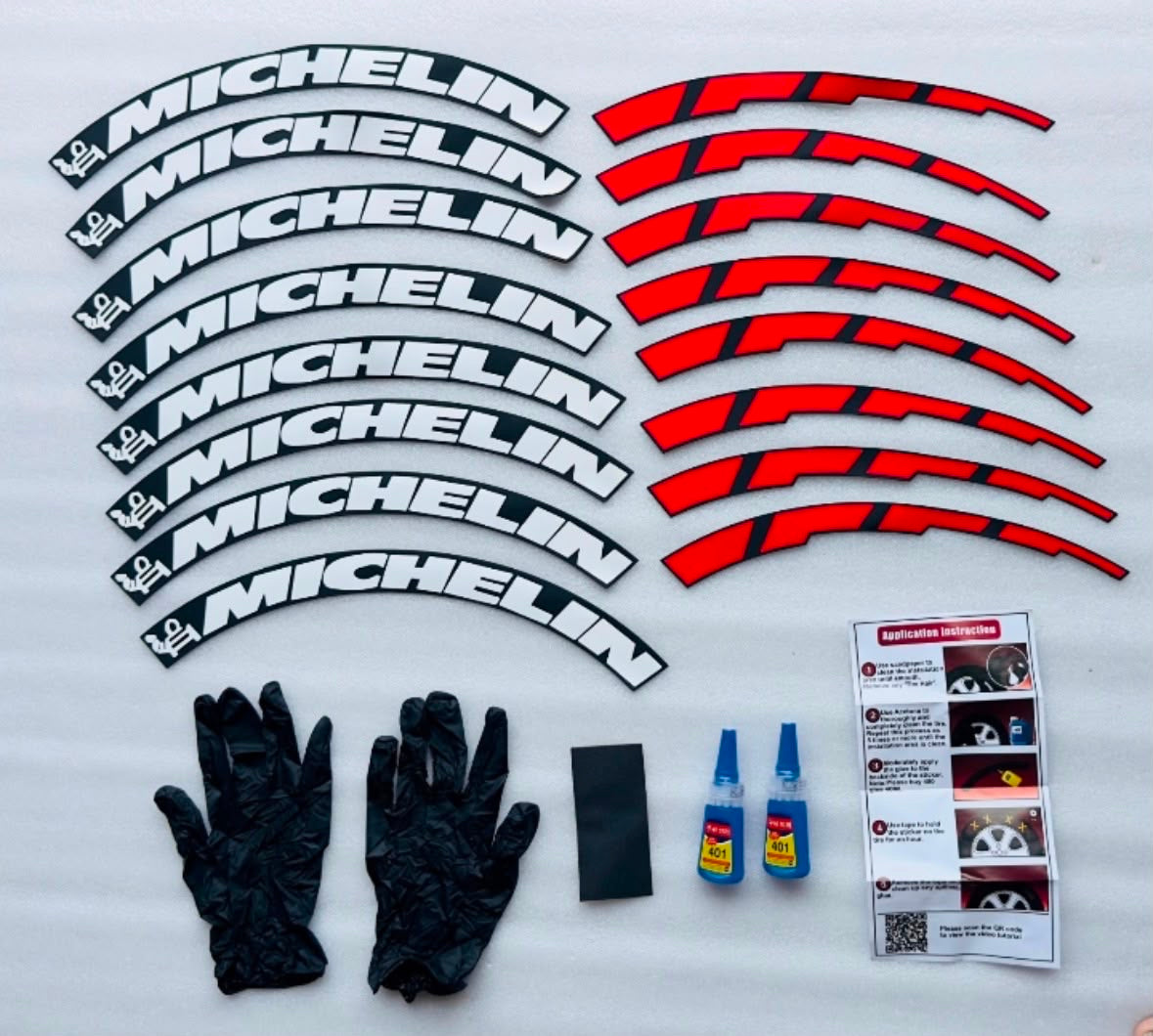 Premium 3D Rubber Tire Sticker Kit – Universal, Waterproof Custom Decals (Set of 4)
