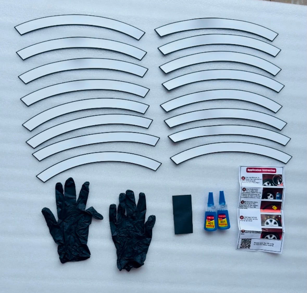 Premium 3D Rubber Tire Sticker Kit – Universal, Waterproof Custom Decals (Set of 4)