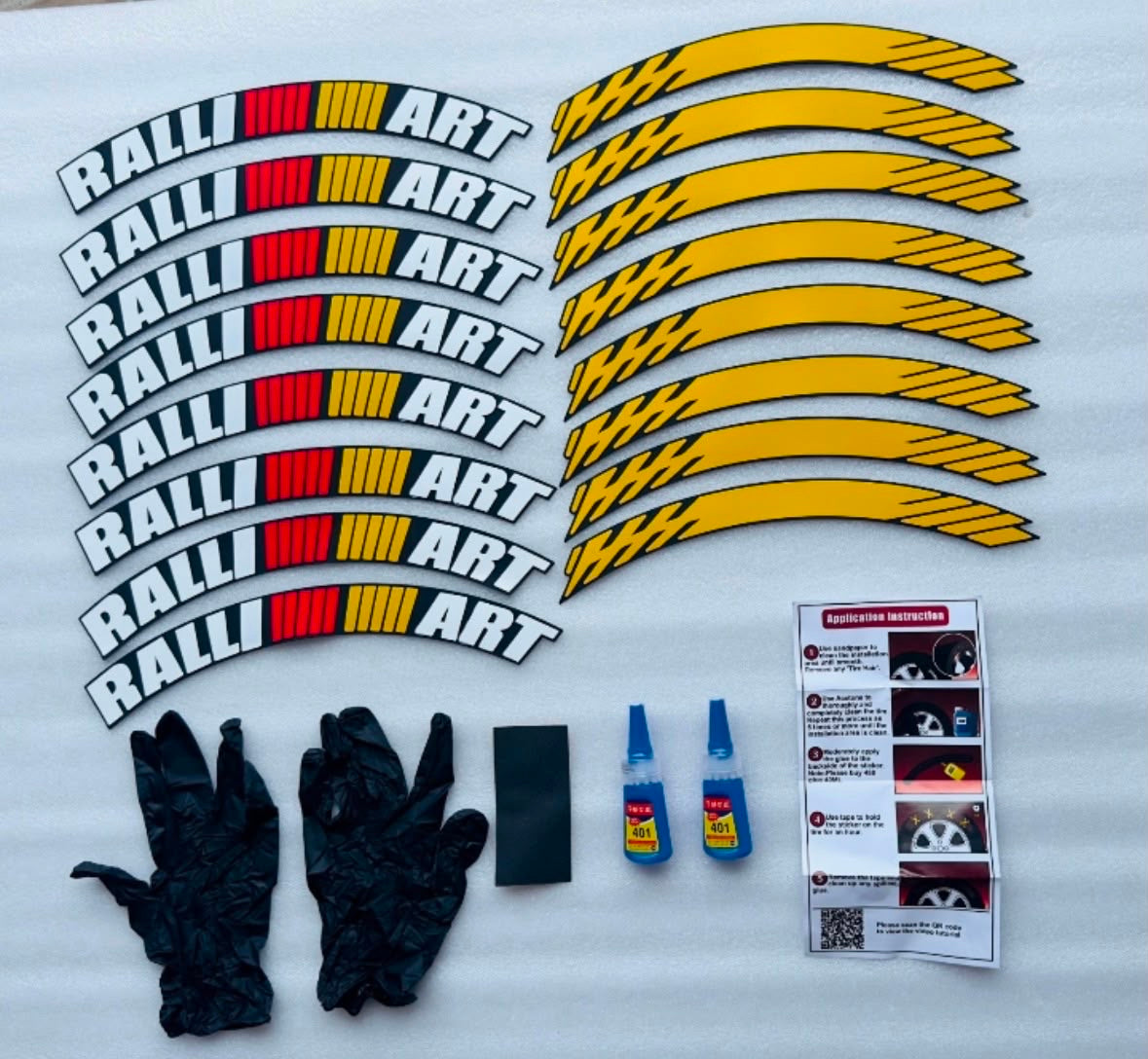 Premium 3D Rubber Tire Sticker Kit – Universal, Waterproof Custom Decals (Set of 4)