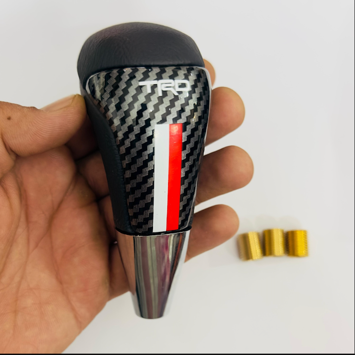 TRD-Style Real Carbon Fiber Gear Knob | Universal Shift Lever