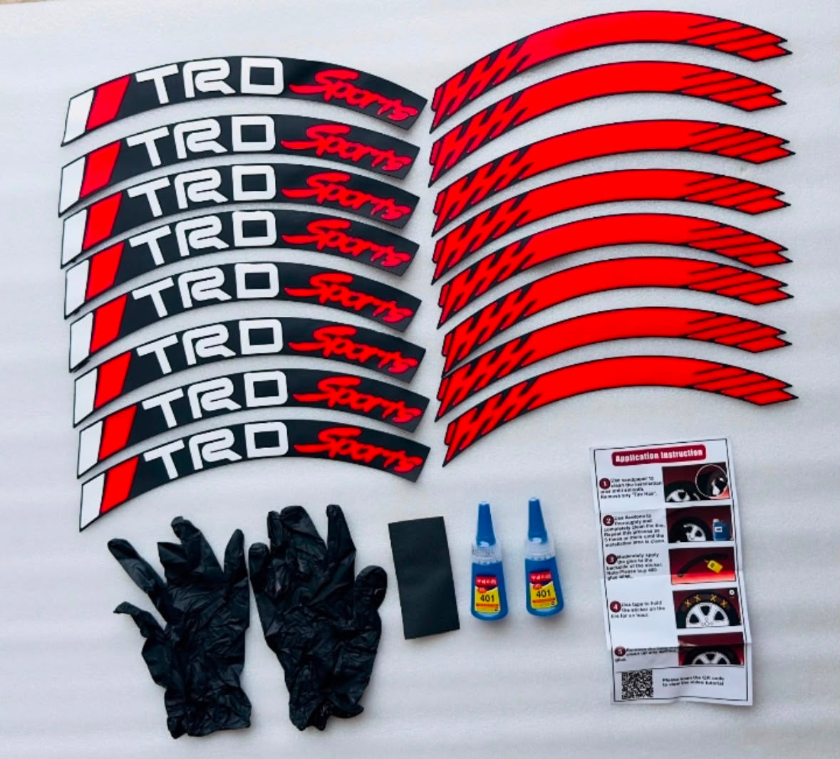 Premium 3D Rubber Tire Sticker Kit – Universal, Waterproof Custom Decals (Set of 4)