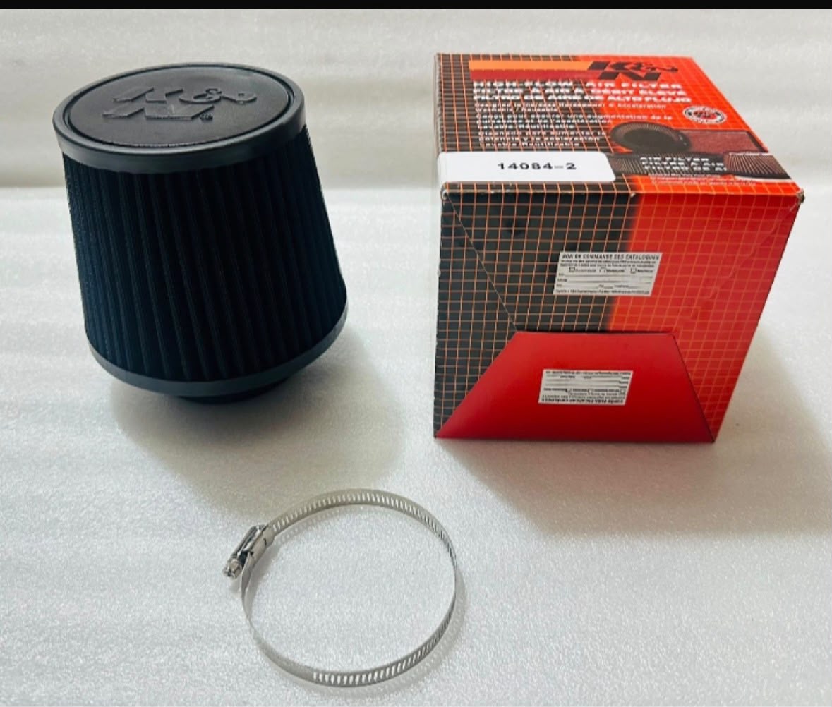 K&N 3-Inch Conical High-Flow Performance Air Filter | Universal Cold Air Intake