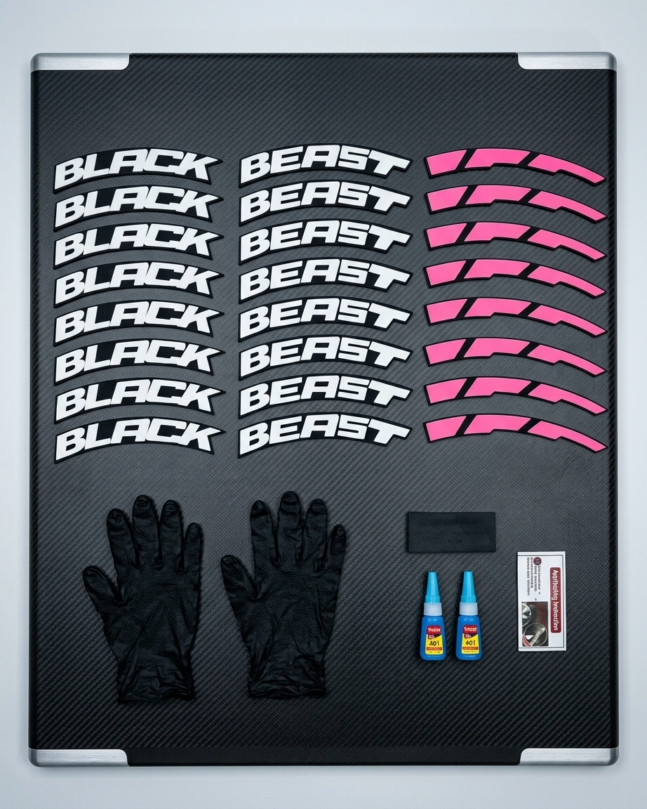 Premium 3D Rubber Tire Sticker Kit – Universal, Waterproof Custom Decals (Set of 4)