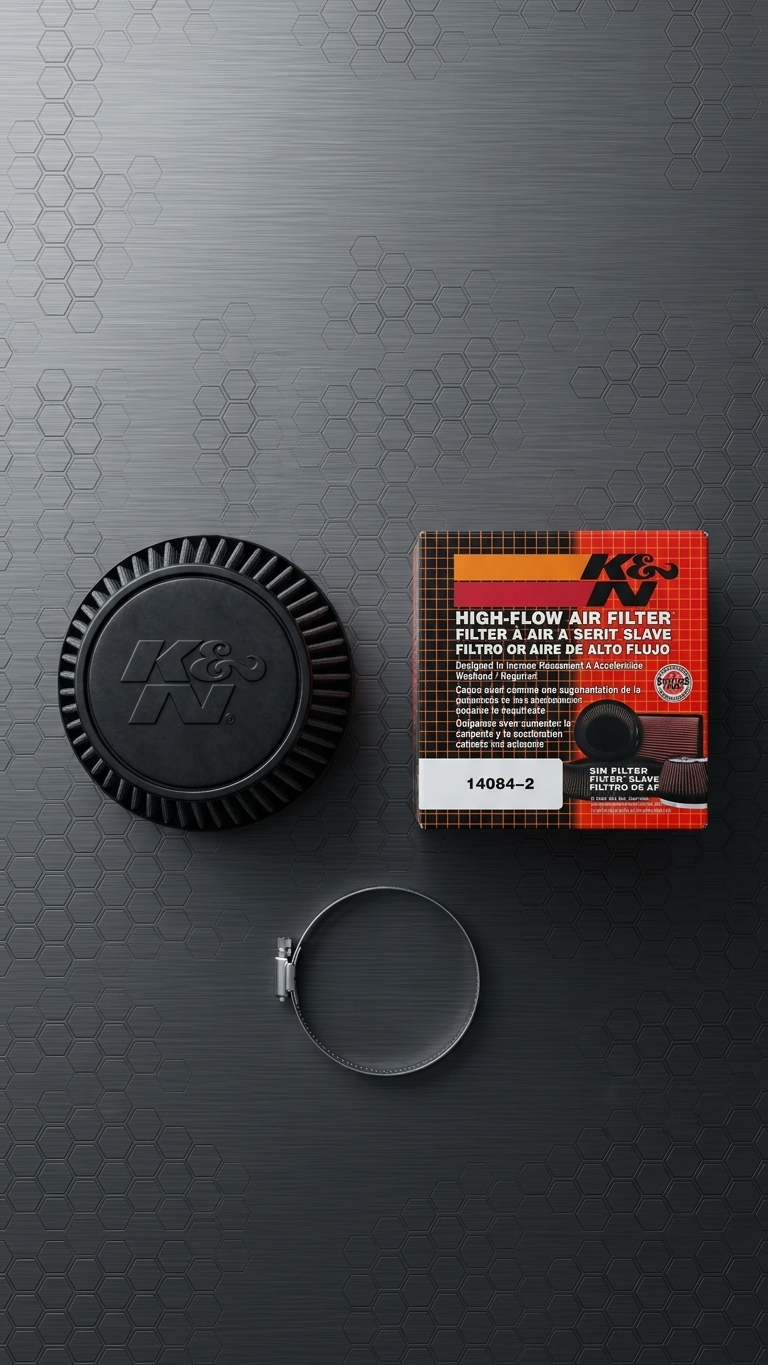 K&N 3-Inch Conical High-Flow Performance Air Filter | Universal Cold Air Intake
